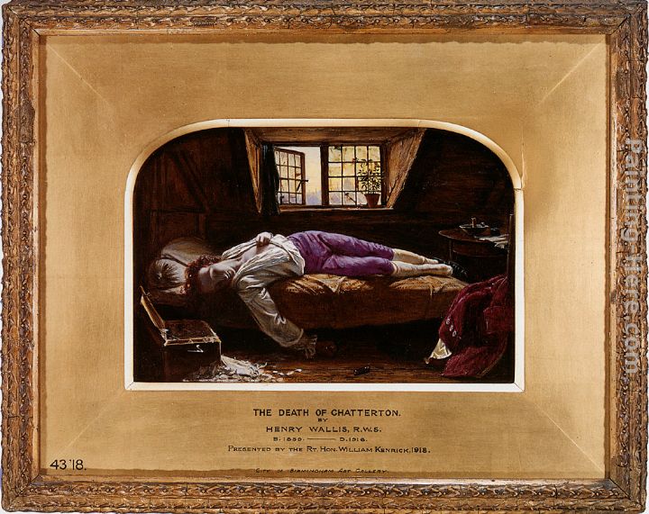 The Death of Chatterton [reduction] painting - Henry Wallis The Death of Chatterton [reduction] art painting